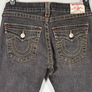 True Religion Womens Jeans Billy Straight Dark Wash Size 31 (Actual 32x33)